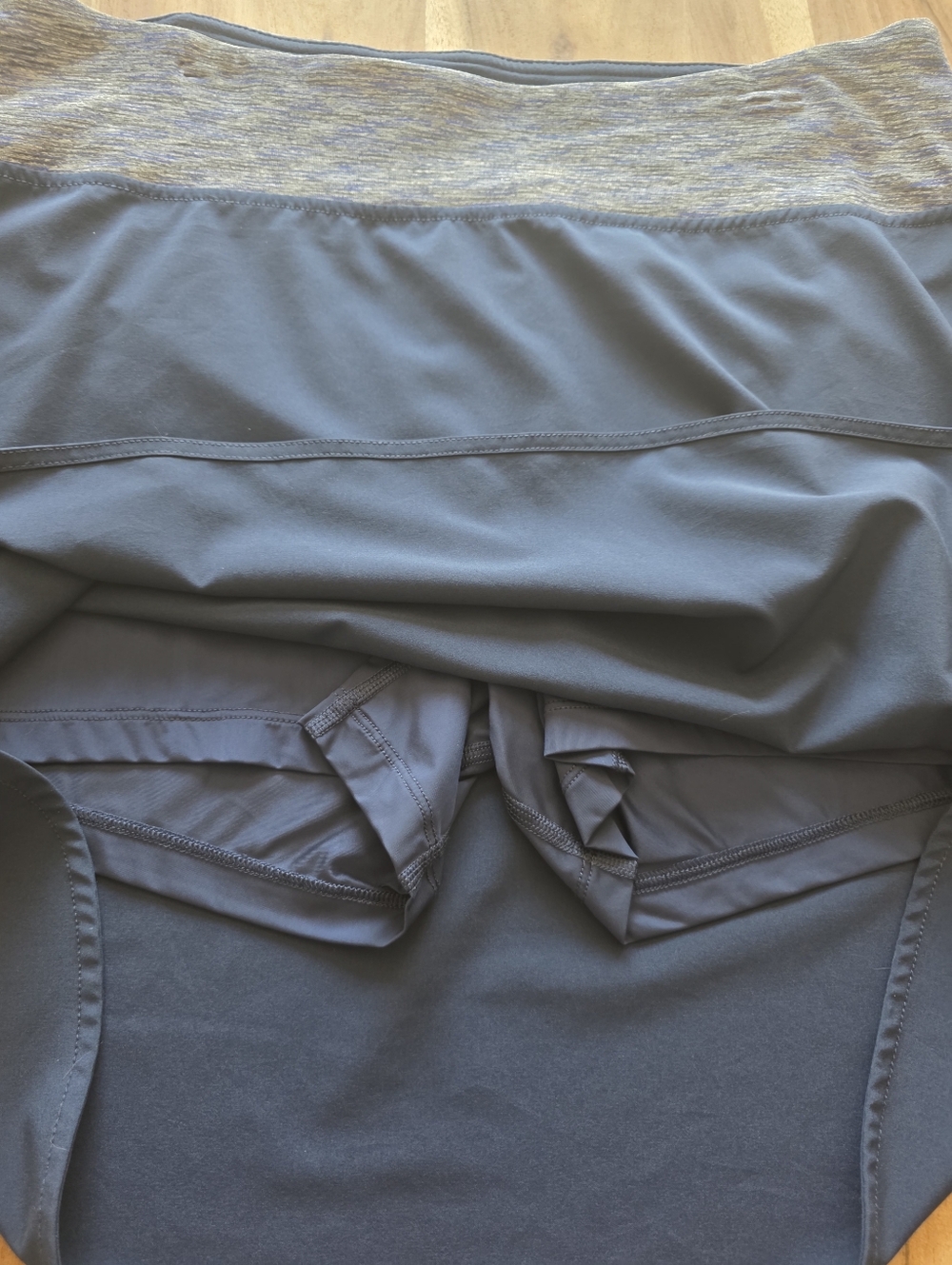 TUFF ATHLETICS Activewear Skort with Heathered Elastic Waistband, Size XL - Picture 7 of 13